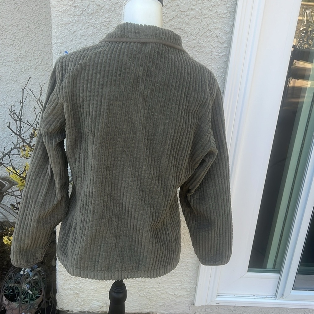 Woolrich Women's Light Olive Thick Corduroy Jacket Size S - Picture 4 of 7